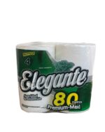 PAPEL HIGIÉNICO 4 rollos x 80mts HOJA SIMPLE