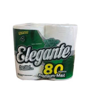 PAPEL HIGIÉNICO 4 rollos x 80mts HOJA SIMPLE