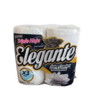 PAPEL HIGIÉNICO 4 rollos x 30mts TRIPLE HOJA