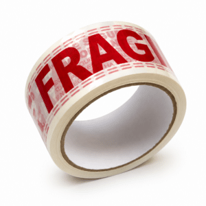 CINTA FRAGIL BLANCA AUTOADHESIVA 48mm x 50mts