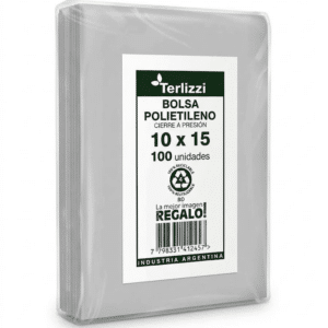 BOLSA CON CIERRE 10x15 x100un