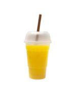 VASO MILANO CON TAPA PARA BATIDO x10un (370cc)