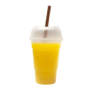 VASO MILANO CON TAPA PARA BATIDO x10un (370cc)
