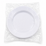PLATO PLÁSTICO BLANCO CHICO PARA TORTA  x50un