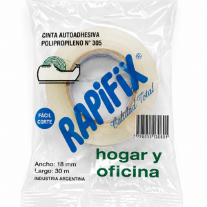 CINTA AUTOADHESIVA TRANSPARENTE 18mm x 30mts