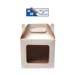 CAJA CARTULINA 13x13x12cm CON VISOR