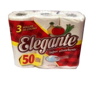 ROLLO DE COCINA 3 rollos x 50 hojas