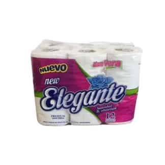 BOLSÓN PAPEL HIGIÉNICO 12 rollos x 30mts ALOE VERA HOJA SIMPLE