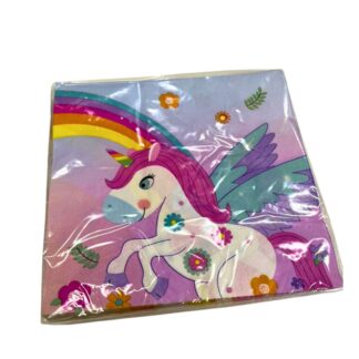 SERVILLETAS UNICORNIO x20un