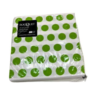 SERVILLETAS LUNARES VERDES x20un