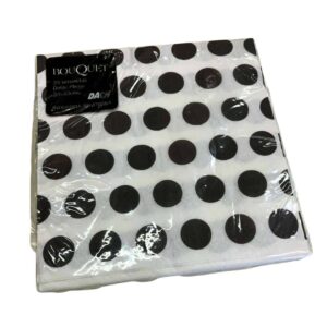 SERVILLETAS LUNARES NEGROS x20un