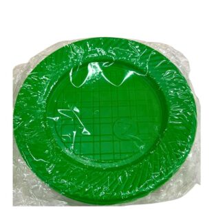 PLATO PLASTICO VERDE CHICO 17cm x50un