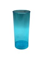 VASO TRAGO LARGO AZUL x5un