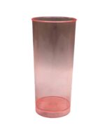 VASO TRAGO LARGO NARANJA x5un