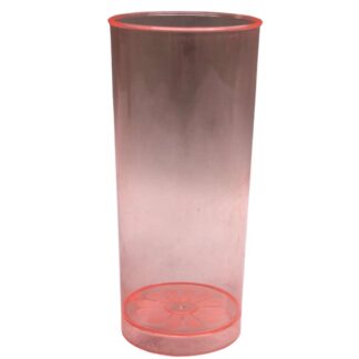 VASO TRAGO LARGO NARANJA x5un