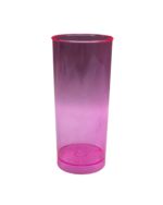 VASO TRAGO LARGO ROSA x5un