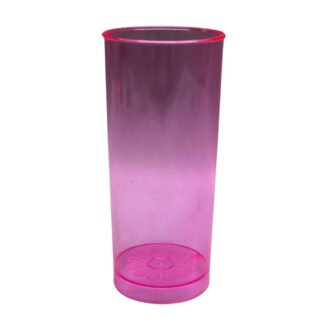 VASO TRAGO LARGO ROSA x5un