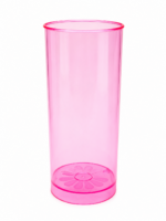 VASO TRAGO LARGO ROSA x5un