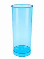 VASO TRAGO LARGO AZUL x5un
