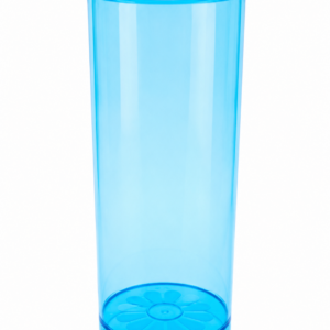 VASO TRAGO LARGO AZUL x5un
