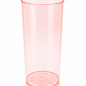 VASO TRAGO LARGO NARANJA x5un
