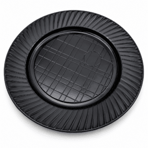 PLATO PLASTICO NEGRO CHICO 17cm x50un