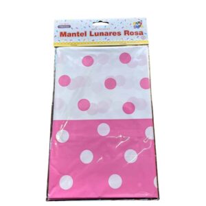 MANTEL PLÁSTICO LUNARES ROSAS