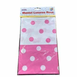 MANTEL PLÁSTICO LUNARES ROSAS