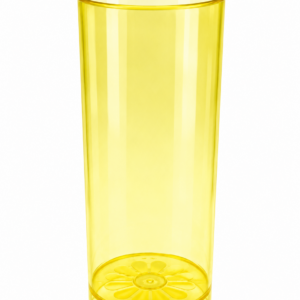 VASO TRAGO LARGO AMARILLO x5un