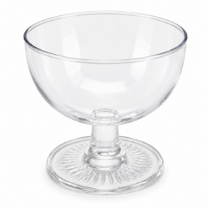 COPA SIDRA CON PIE TRANSPARENTE x6un