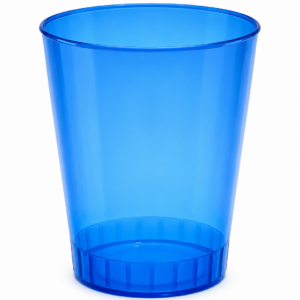 VASO CONICO AZUL x10un
