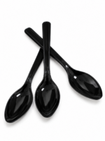CUCHARITAS PLÁSTICAS NEGRAS x50un