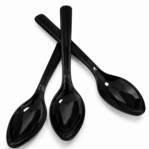 CUCHARITAS PLÁSTICAS NEGRAS x50un