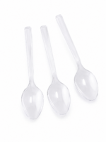 CUCHARITAS PLÁSTICAS TRANSPARENTES x50un