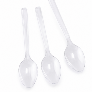 CUCHARITAS PLÁSTICAS TRANSPARENTES x50un